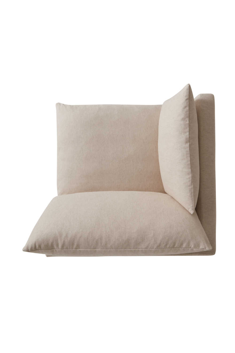Buy farmhouse furniture Cream Linen Modern Farmhouse Sectional Sofa Couch | Charlie - Modern Cottage Farmhouse Furniture