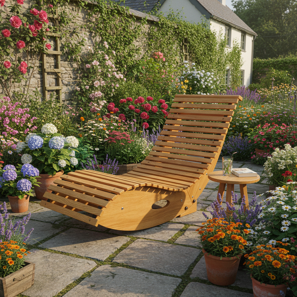 Buy farmhouse furniture Best Farmhouse Outdoor Rocking Chair | Modern Minimalist Cottage Patio Rocking Chair - Modern Cottage Farmhouse Furniture