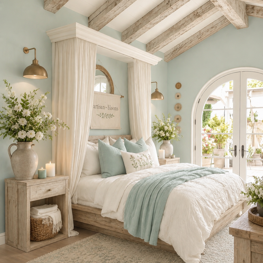 Buy farmhouse furniture Meadow Blue & Birch Color Palette Kit - Modern Cottage Farmhouse Furniture