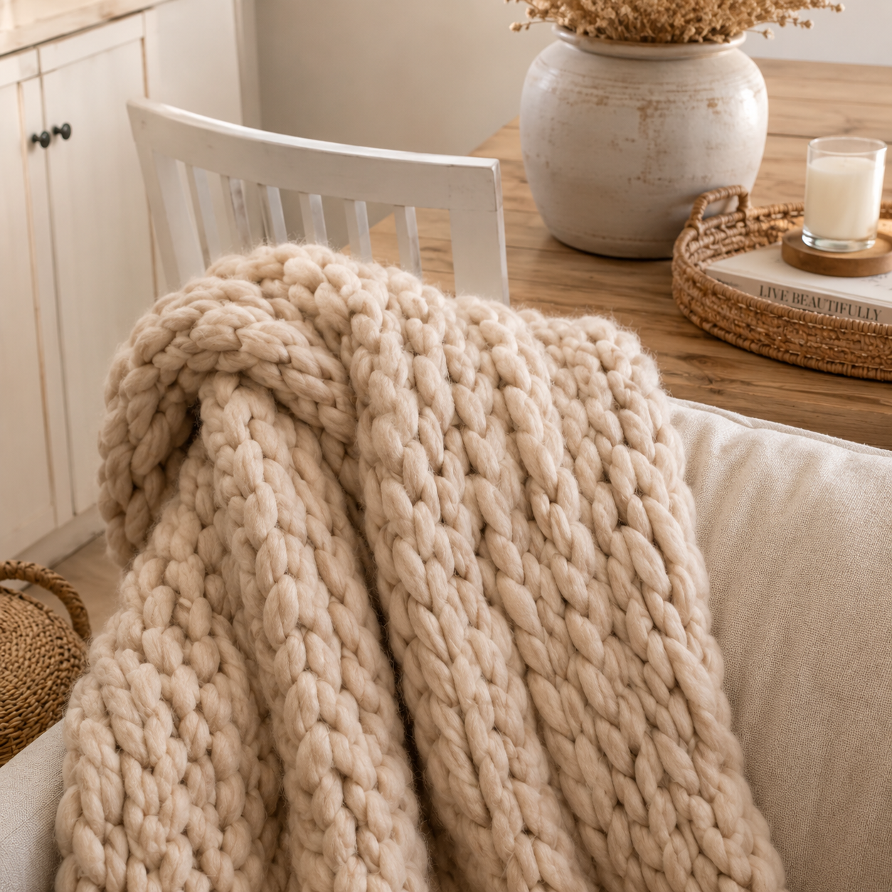 Farmhouse bedroom styling