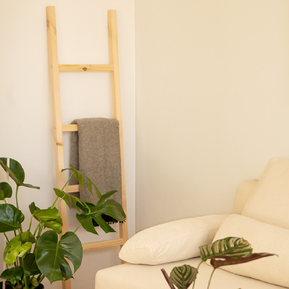 Buy farmhouse furniture Modern Italian Mediterranean Real Wood Ladder - Modern Cottage Farmhouse Furniture