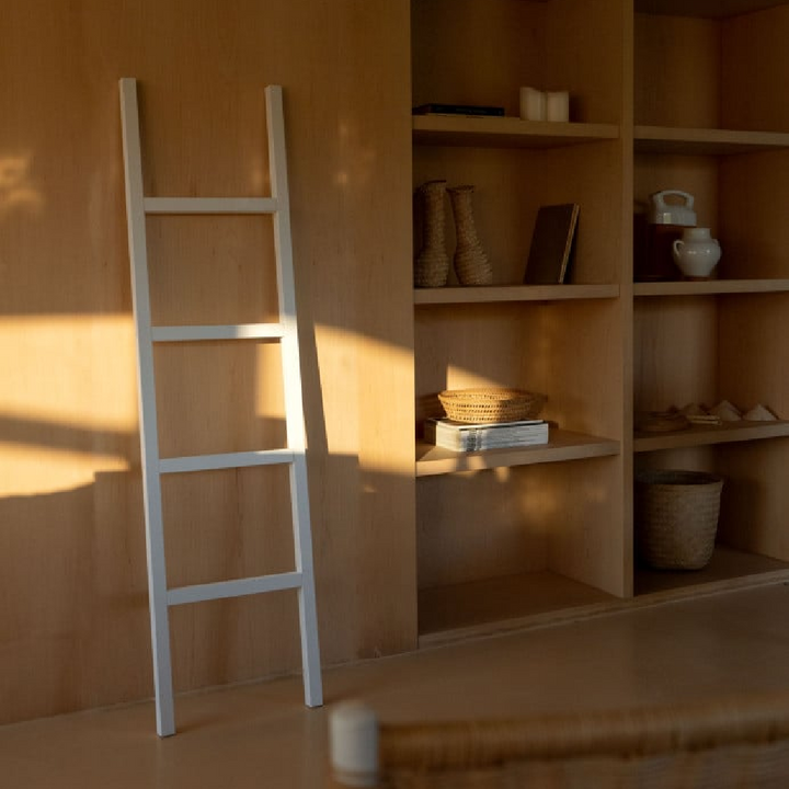 Buy farmhouse furniture Modern Italian Mediterranean Real Wood Ladder - Modern Cottage Farmhouse Furniture