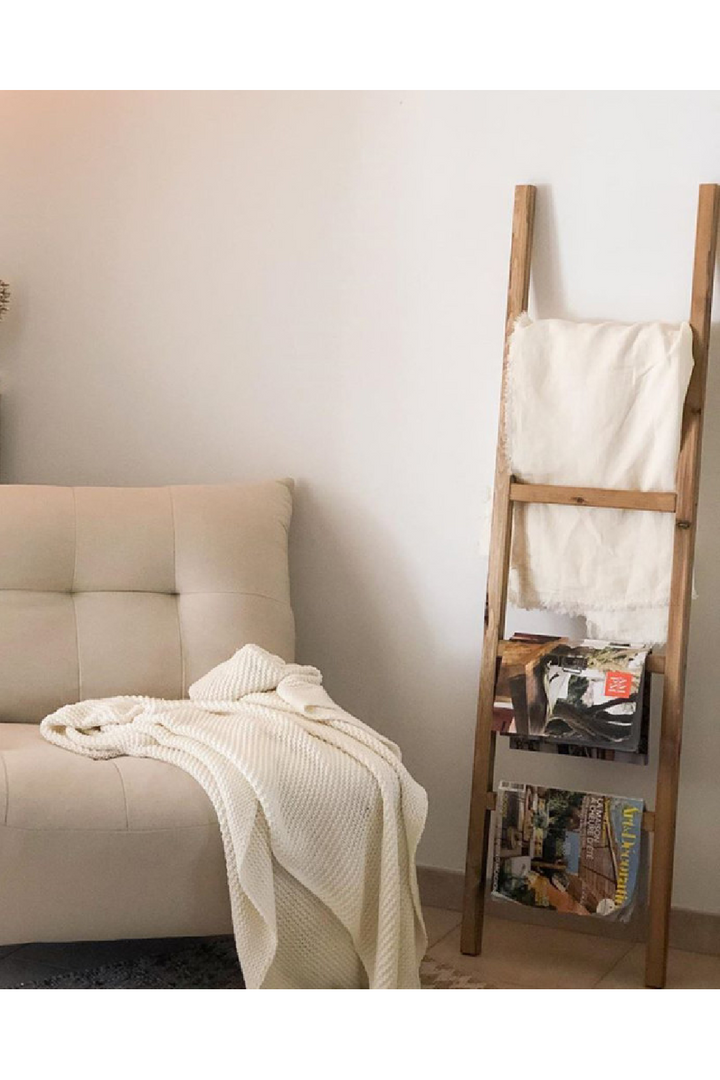 Buy farmhouse furniture Modern Italian Mediterranean Real Wood Ladder - Modern Cottage Farmhouse Furniture