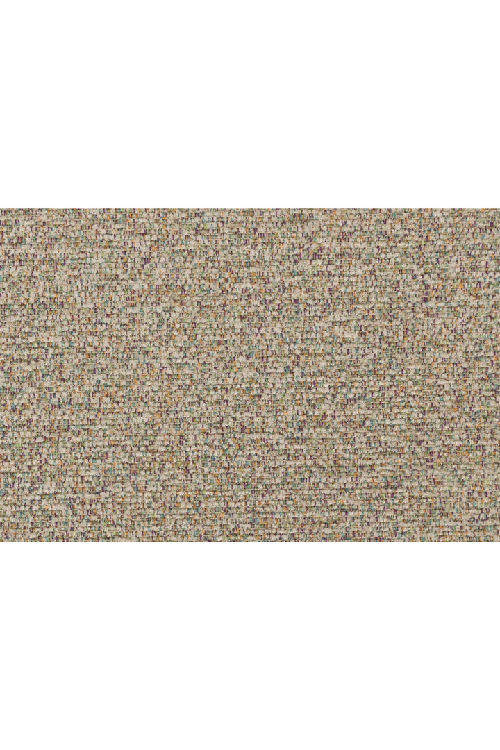 Modern Mediterranean Italian Off White Beige Boucle Upholstered Stool Ottoman - Mediterranean Italian Contemporary Home Decor Furniture