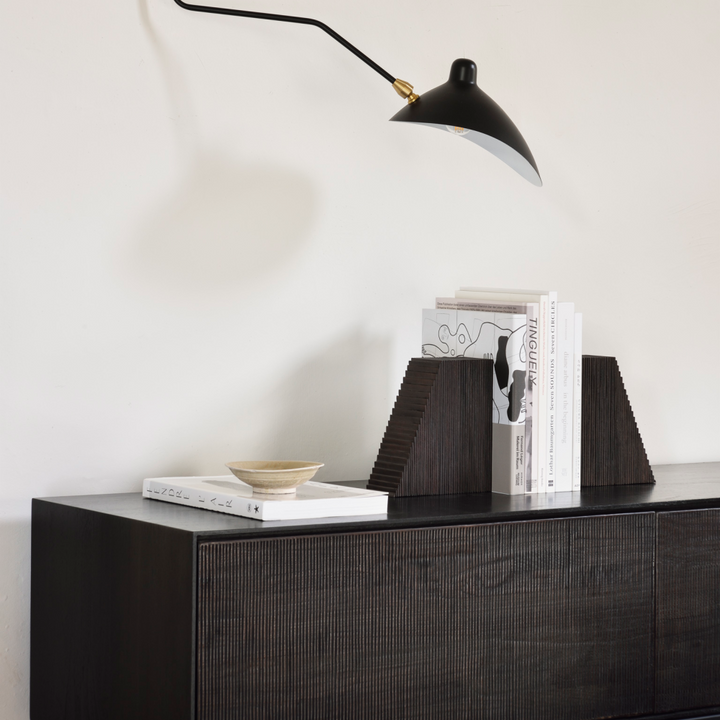 Buy farmhouse furniture Varnished Italian Modern Mahogany Book Ends (2) - Modern Cottage Farmhouse Furniture