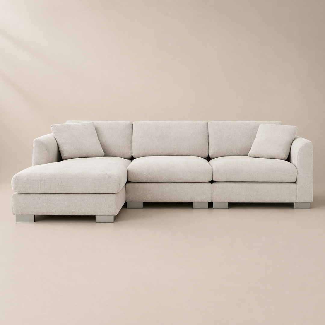 Buy farmhouse furniture Maison Blanc Sofa | Ivory Large Modern Farmhouse Sofa Couch - Modern Cottage Farmhouse Furniture