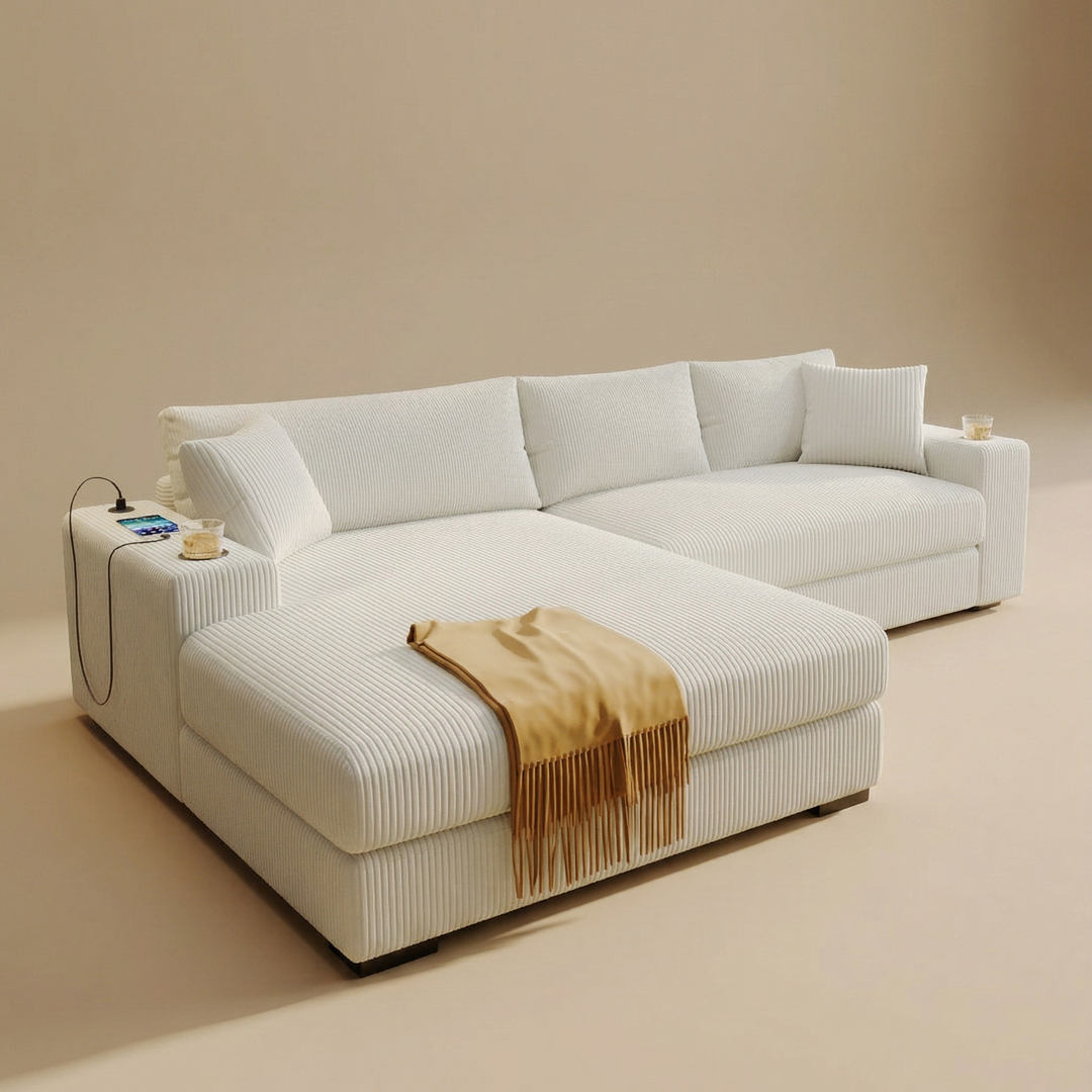 Buy farmhouse furniture White Oak • White Modern Cottage American Farmhouse Style Sofa Couch - Modern Cottage Farmhouse Furniture