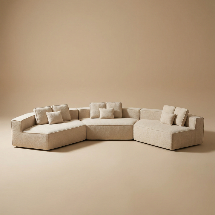 Buy farmhouse furniture Lily • Extra Large Extra Wide Modular Modern Farmhouse Compressed Sofa - Modern Cottage Farmhouse Furniture