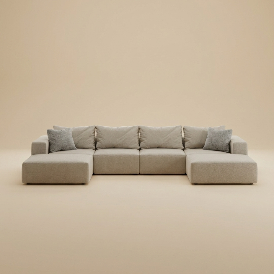 Buy farmhouse furniture The White Oak Meadow | Large Beige Modern Farmhouse Style Sofa Couch - Modern Cottage Farmhouse Furniture