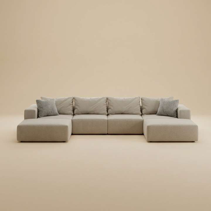 Buy farmhouse furniture The White Oak Meadow | Large Beige Modern Farmhouse Style Sofa Couch - Modern Cottage Farmhouse Furniture