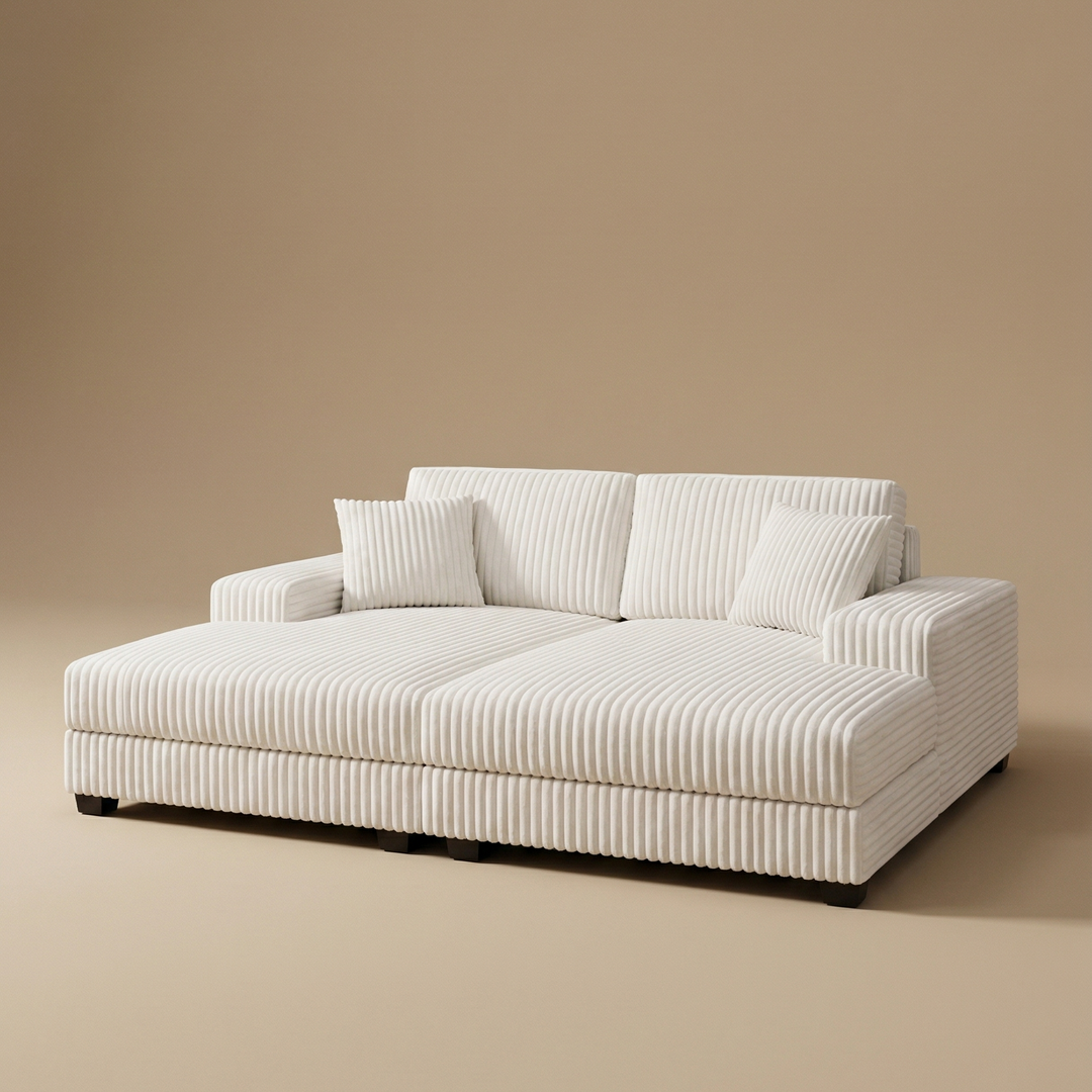 Buy farmhouse furniture The Homestead • Modern Beige Farmhouse Sleeper Convertible sofa - Modern Cottage Farmhouse Furniture