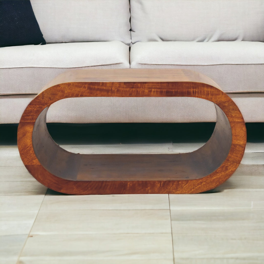Amaya Oval Mediterranean Greek Coffee Table - Mediterranean Italian Contemporary Home Decor Furniture