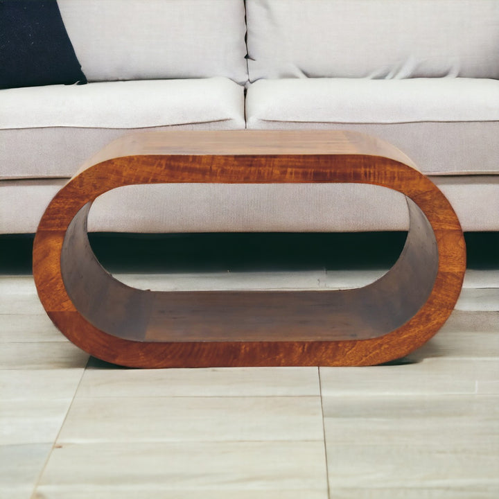 Amaya Oval Mediterranean Greek Coffee Table - Mediterranean Italian Contemporary Home Decor Furniture