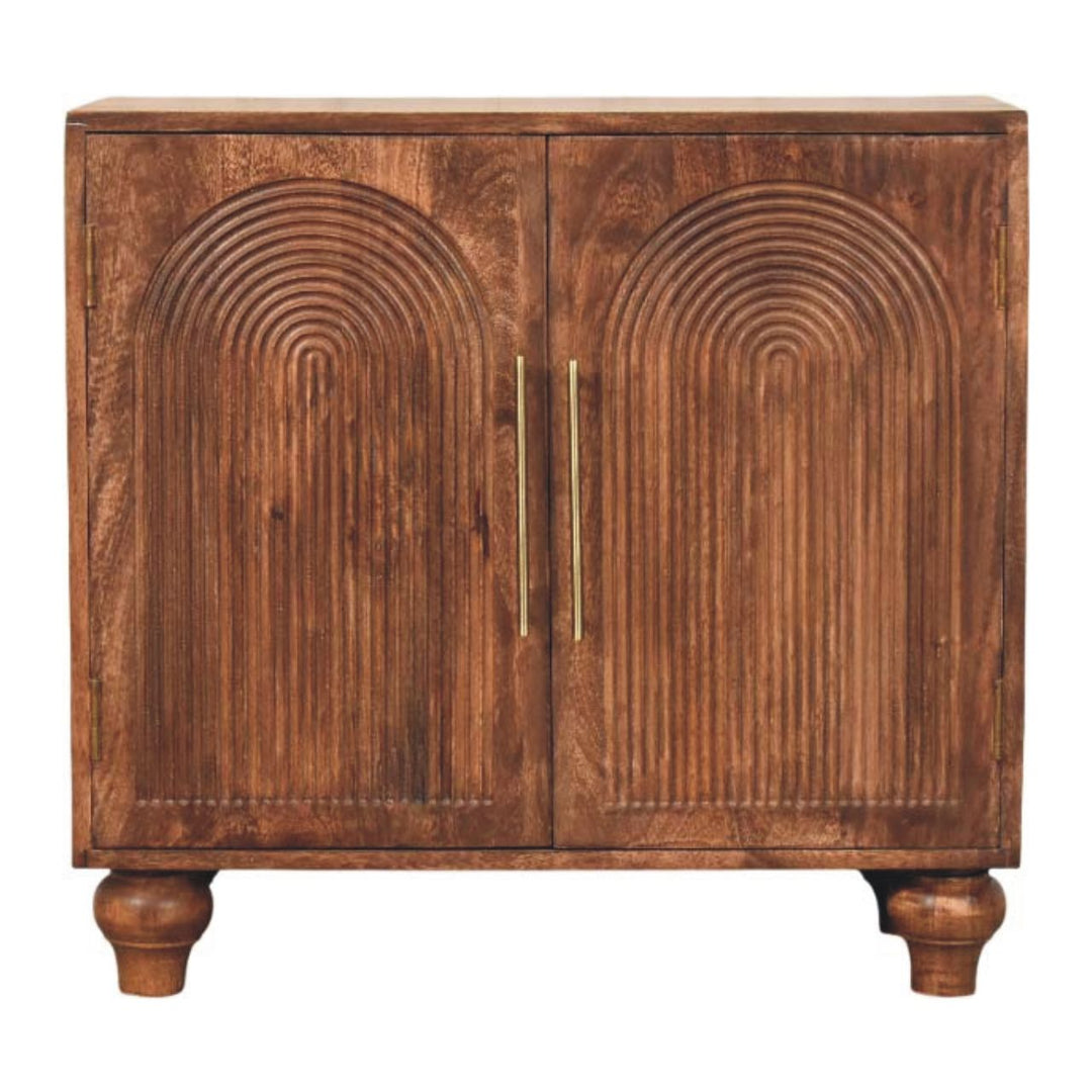 Buy farmhouse furniture Arco Groove Sideboard | Modern Farmhouse Buffet Cabinet with Grooved Doors & Storage - Modern Cottage Farmhouse Furniture