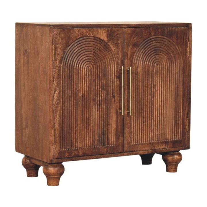 Buy farmhouse furniture Arco Groove Sideboard | Modern Farmhouse Buffet Cabinet with Grooved Doors & Storage - Modern Cottage Farmhouse Furniture