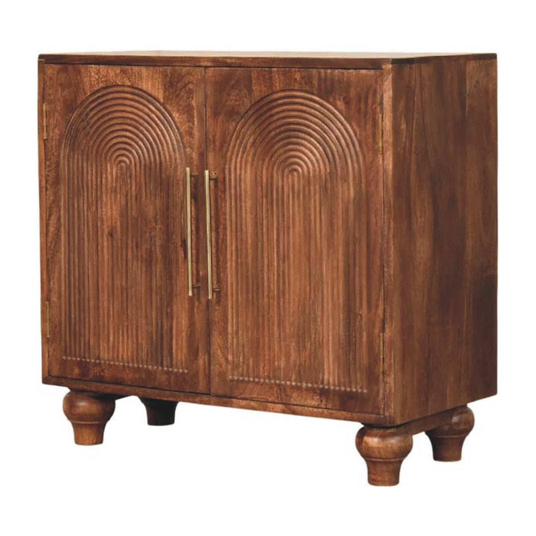 Buy farmhouse furniture Arco Groove Sideboard | Modern Farmhouse Buffet Cabinet with Grooved Doors & Storage - Modern Cottage Farmhouse Furniture