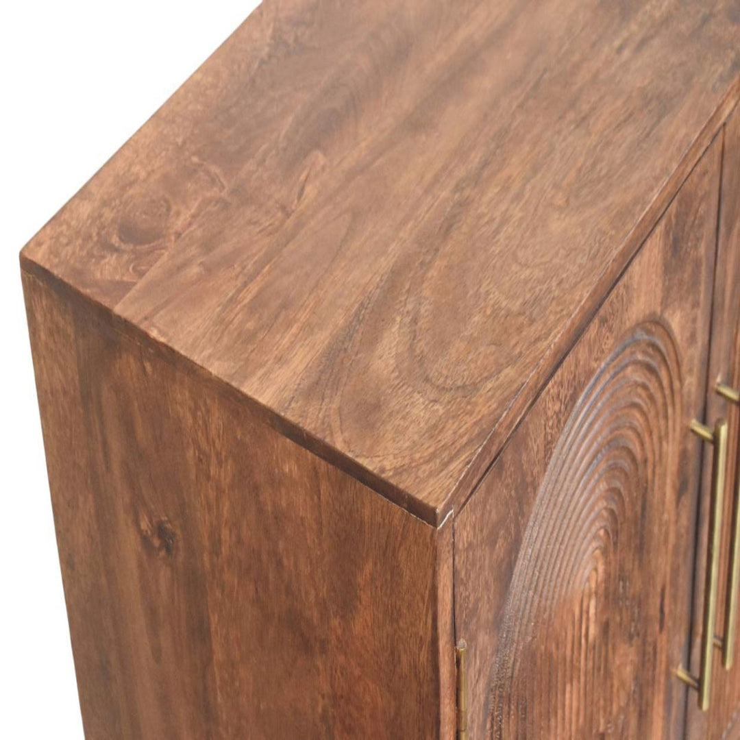 Buy farmhouse furniture Arco Groove Sideboard | Modern Farmhouse Buffet Cabinet with Grooved Doors & Storage - Modern Cottage Farmhouse Furniture
