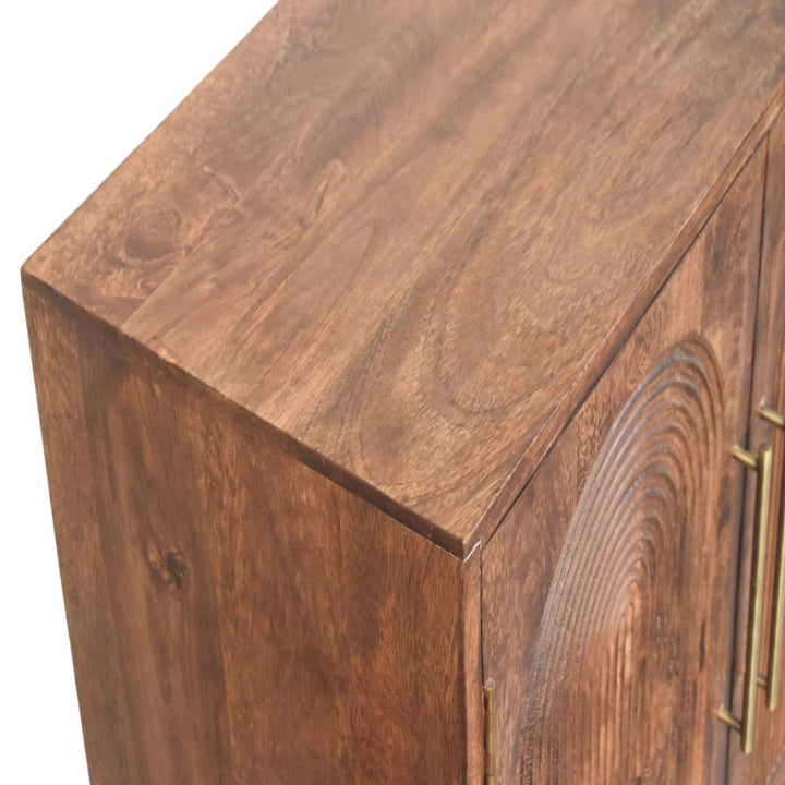 Buy farmhouse furniture Arco Groove Sideboard | Modern Farmhouse Buffet Cabinet with Grooved Doors & Storage - Modern Cottage Farmhouse Furniture