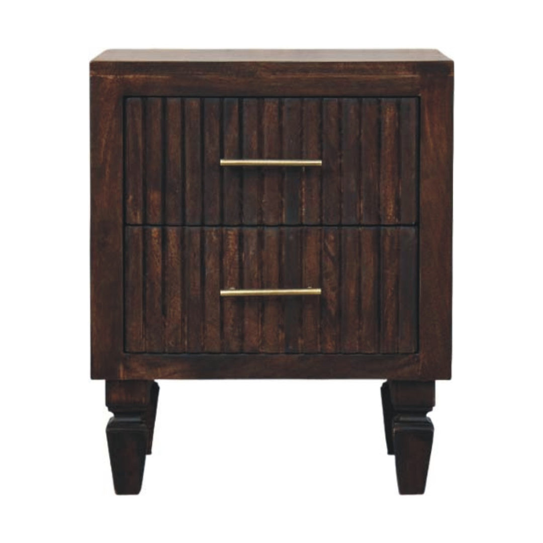 Buy farmhouse furniture Belmont 2 Real Wood Mediterranean Drawer Nightstand - Modern Cottage Farmhouse Furniture