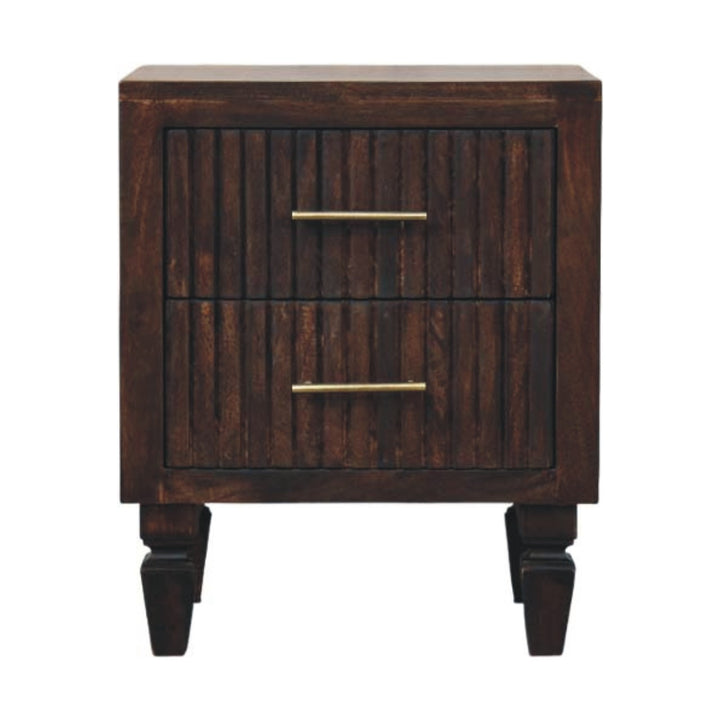 Buy farmhouse furniture Belmont 2 Real Wood Mediterranean Drawer Nightstand - Modern Cottage Farmhouse Furniture