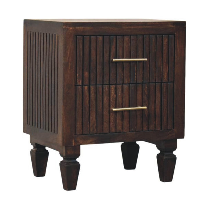 Buy farmhouse furniture Belmont 2 Real Wood Mediterranean Drawer Nightstand - Modern Cottage Farmhouse Furniture
