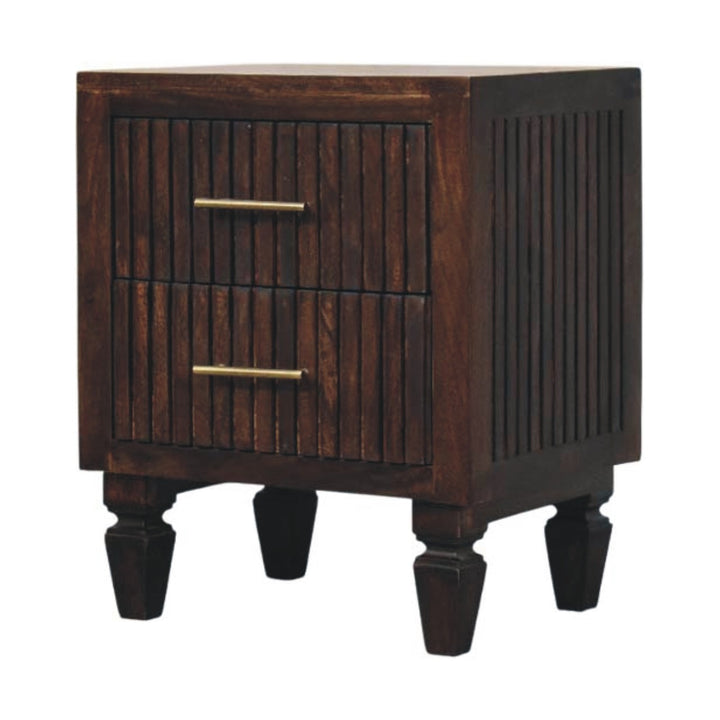 Buy farmhouse furniture Belmont 2 Real Wood Mediterranean Drawer Nightstand - Modern Cottage Farmhouse Furniture