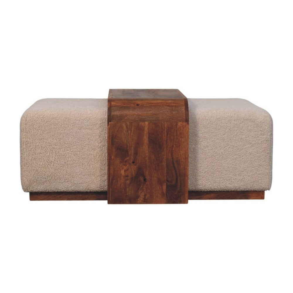 Paros Modern Handcrafted Greek Luxury Bench Coffee Table Pair - Mediterranean Tuscan Contemporary Home Decor Furniture