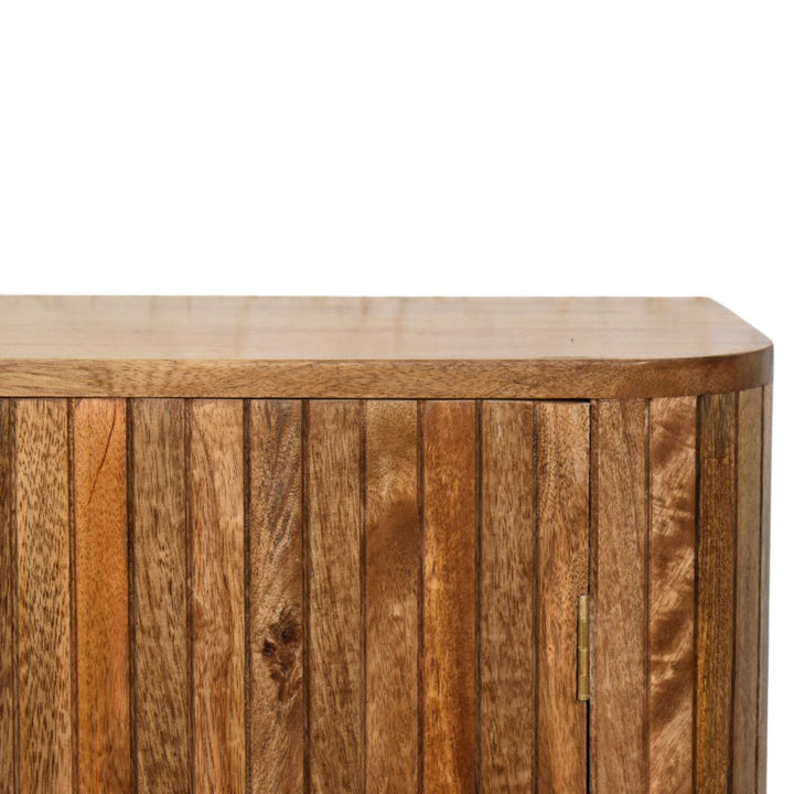 Torino Contemporary Fluted Greek Cabinet - Mediterranean Italian Contemporary Home Decor Furniture