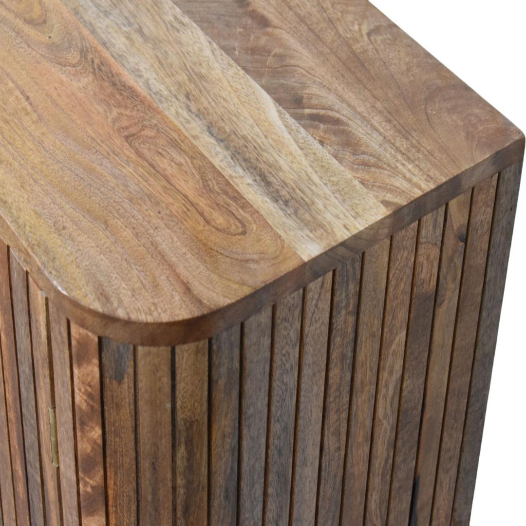 Torino Contemporary Fluted Greek Cabinet - Mediterranean Italian Contemporary Home Decor Furniture