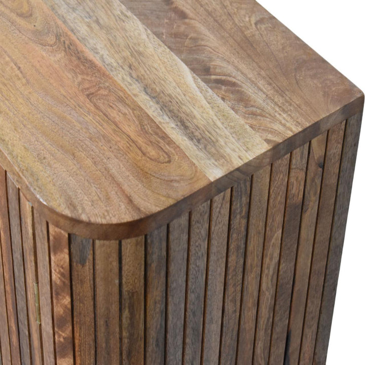 Torino Contemporary Fluted Greek Cabinet - Mediterranean Italian Contemporary Home Decor Furniture