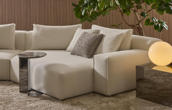 Buy farmhouse furniture Made in Itlay Mediterranean Luxury Vertical Seam Corner Sofa Couch - Modern Cottage Farmhouse Furniture