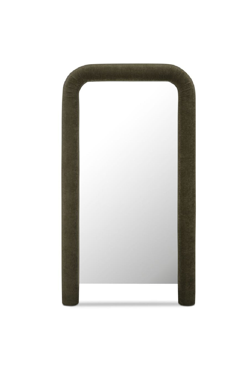Buy farmhouse furniture Le Riu • Beige Large Modern Cottage Farmhouse Style Upholstered Floor Mirror - Modern Cottage Farmhouse Furniture