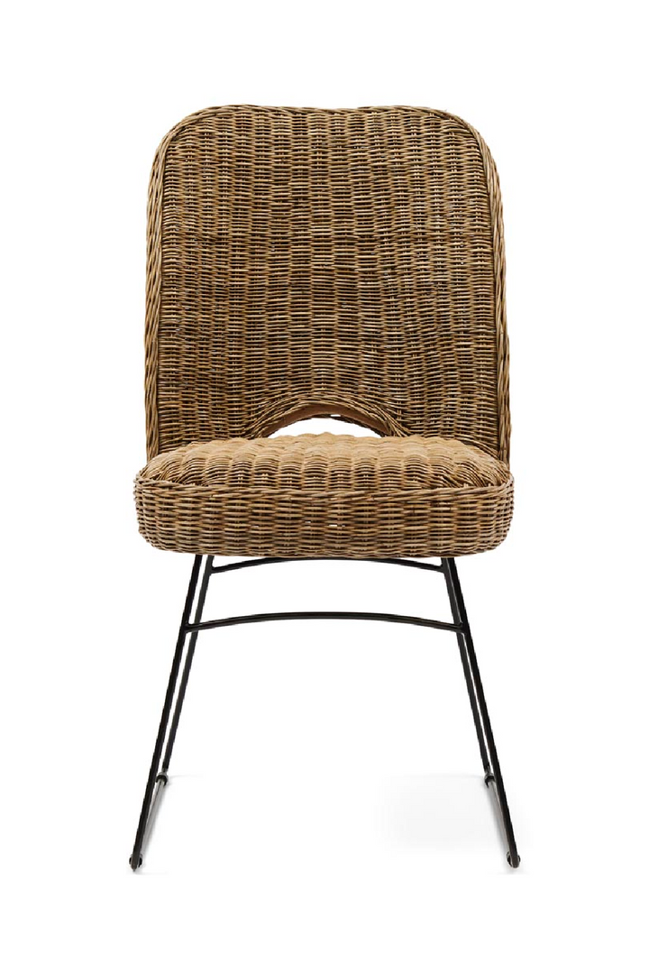 Rivièra | Modern Italian Mediterranean Rattan Dining Chair - Mediterranean Italian Contemporary Home Decor Furniture