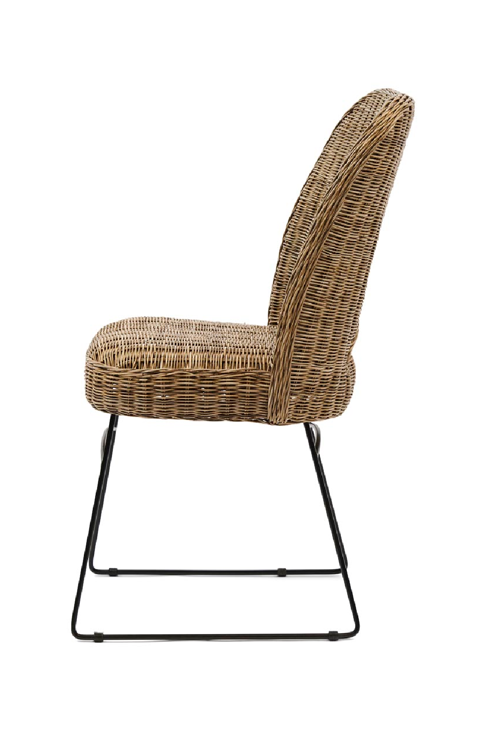 Rivièra | Modern Italian Mediterranean Rattan Dining Chair - Mediterranean Italian Contemporary Home Decor Furniture