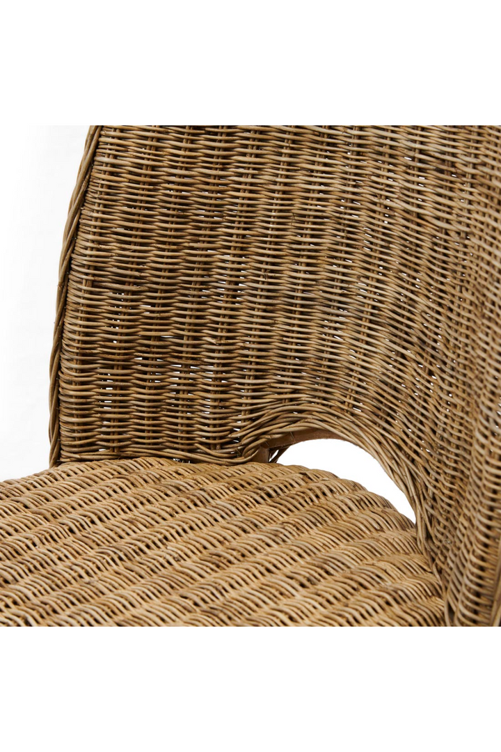Rivièra | Modern Italian Mediterranean Rattan Dining Chair - Mediterranean Italian Contemporary Home Decor Furniture