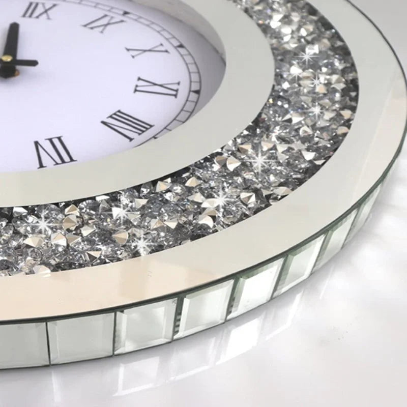 Boho Aesthetic Le Metz | Luxury Diamond Wall Clock | Biophilic Design Airbnb Decor Furniture 