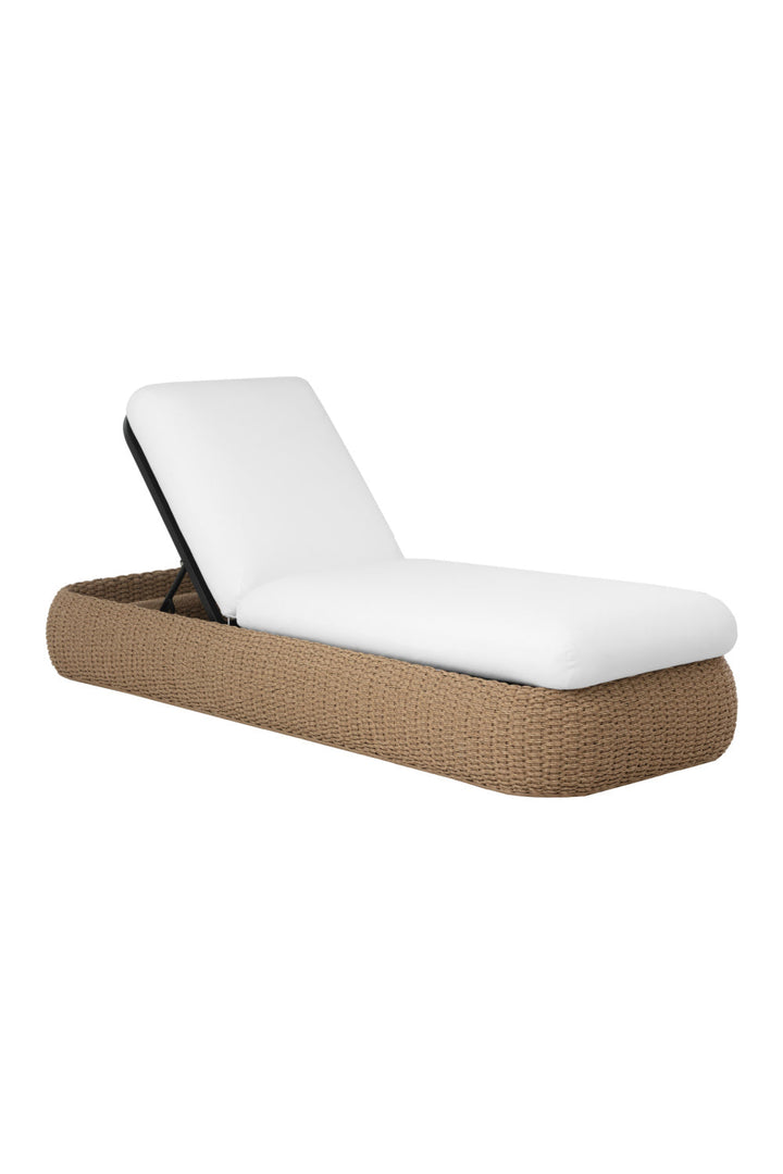 Buy farmhouse furniture Barcelona Airbnb Rental Decor Handcrafted Wicker Weave Indoor/Outdoor Lounger Chair - Modern Cottage Farmhouse Furniture