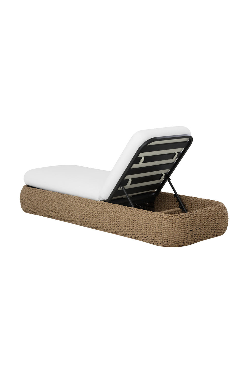 Buy farmhouse furniture Barcelona Airbnb Rental Decor Handcrafted Wicker Weave Indoor/Outdoor Lounger Chair - Modern Cottage Farmhouse Furniture