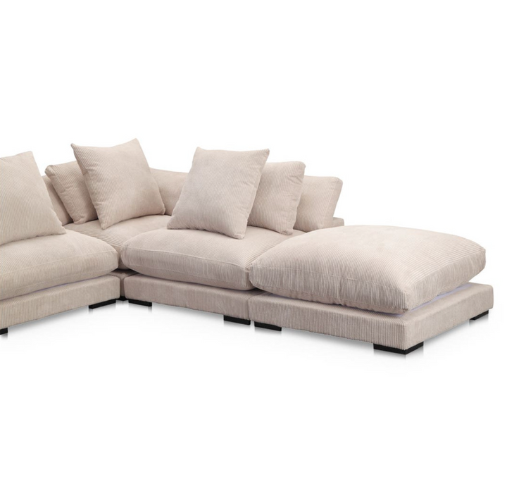 Boho Aesthetic La Florence | Large Modern Luxury Soft Plush Modular Sofa Sectional | Biophilic Design Airbnb Decor Furniture 