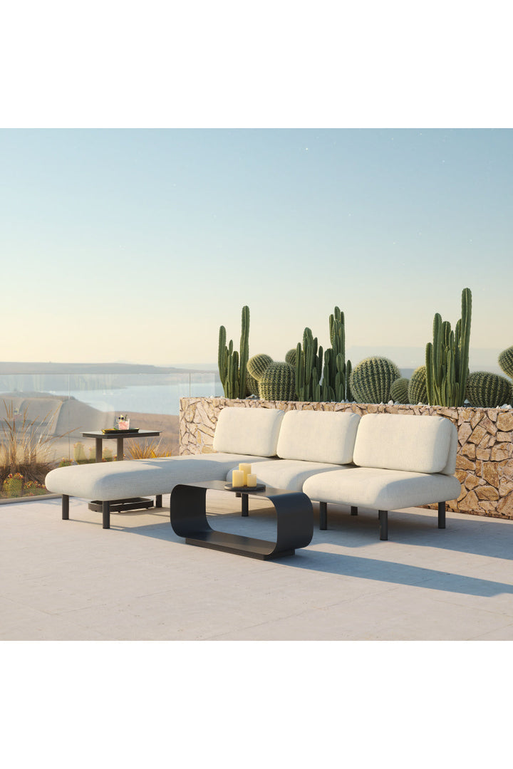 Buy farmhouse furniture Beige Olefin Italian Coast Airbnb Home Outdoor Chaise - Modern Cottage Farmhouse Furniture