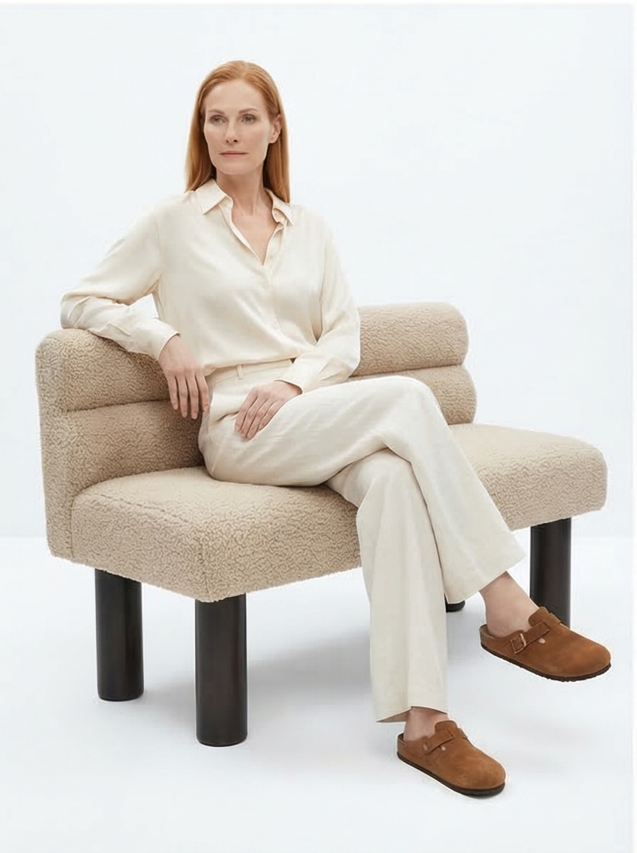 Buy farmhouse furniture Aravella Beige Upholstered Bench | Dining, Entryway & Bedroom Bench | Supports 300 lbs | 51.77" - Modern Cottage Farmhouse Furniture