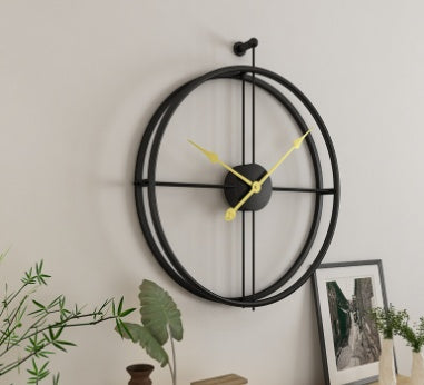 Capri | Modern Mediterranean Luxury Iron Wall Clock - Mediterranean Tuscan Contemporary Home Decor Furniture