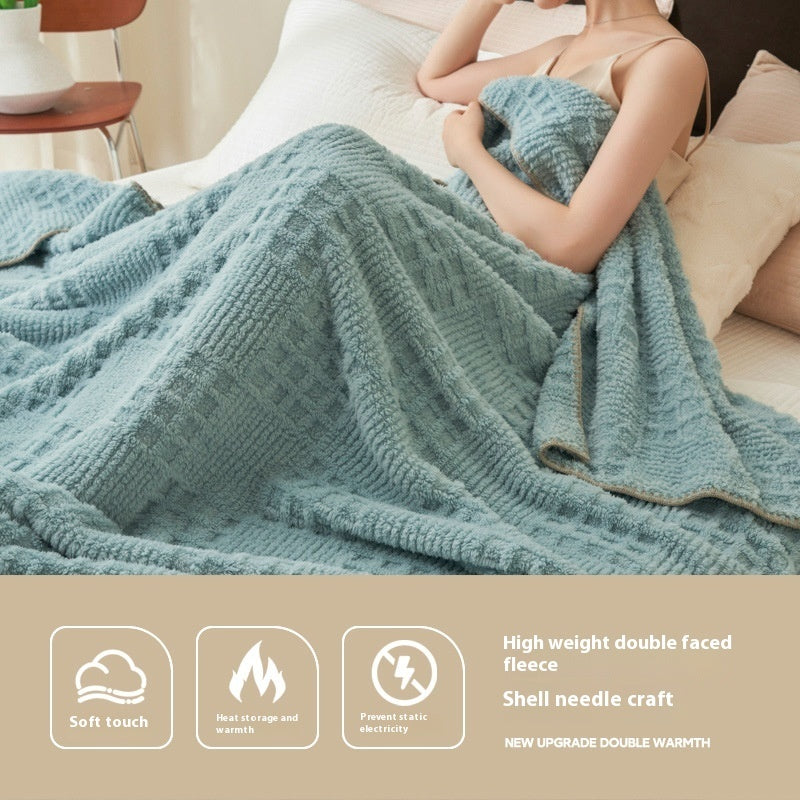 Buy farmhouse furniture Saddle Ridge | Beautiful Beige Modern Farmhouse Throw Blanket - Modern Cottage Farmhouse Furniture