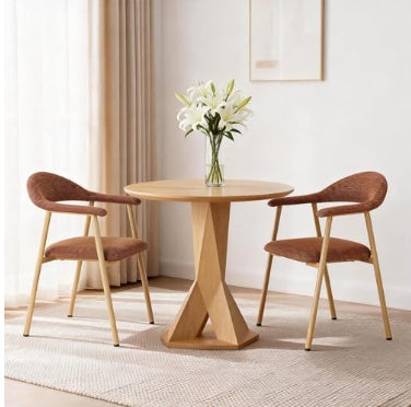 Buy farmhouse furniture Modern Farmhouse Accent Chair Set of 2 | Upholstered Dining & Living Room Chairs | Beige, Orange, or Dark Grey - Modern Cottage Farmhouse Furniture