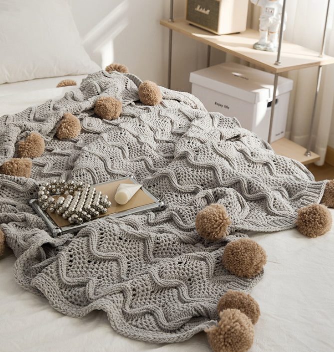 Buy farmhouse furniture Weathered Timber | Modern Farmhouse Knitted Throw Blanket - Modern Cottage Farmhouse Furniture