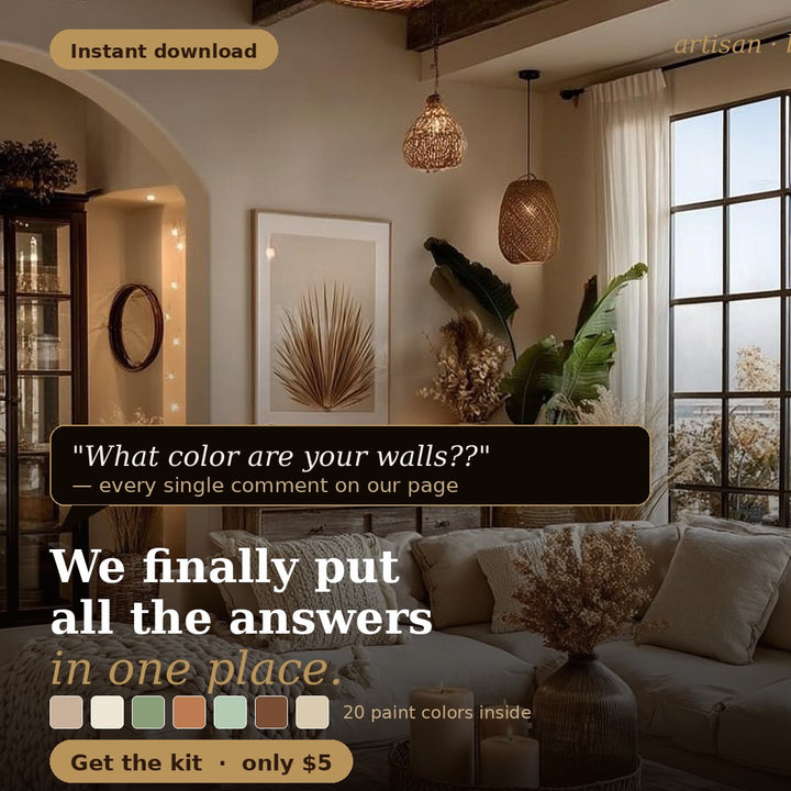 Buy farmhouse furniture Artisan Blooms &amp; Sherwin-Williams Paint Codes (Download) - Modern Cottage Farmhouse Furniture