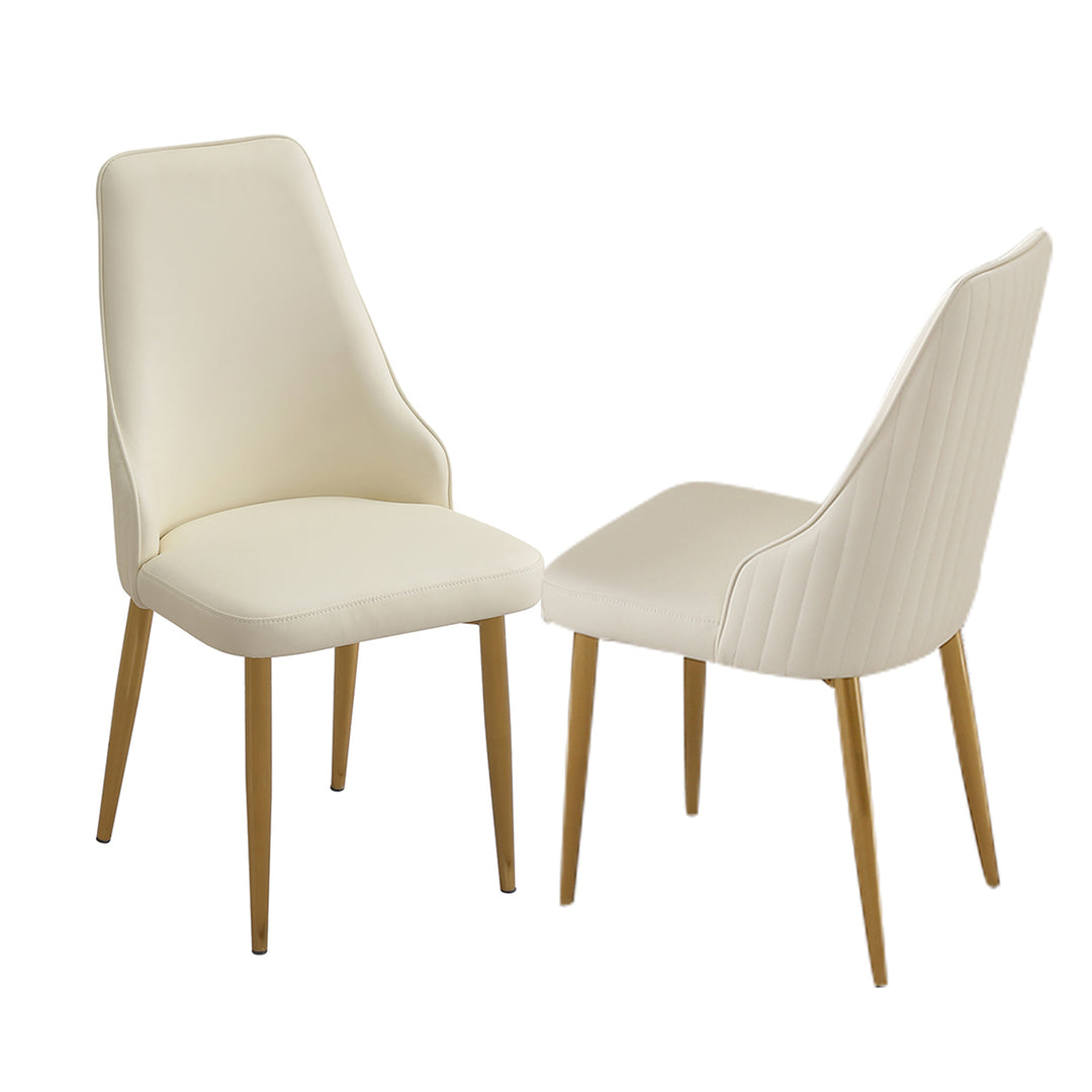 The Siena Set Of 2 Mediterranean Farmhouse White Modern Dining Contemporary Accent Chairs - Mediterranean Italian Contemporary Home Decor Furniture
