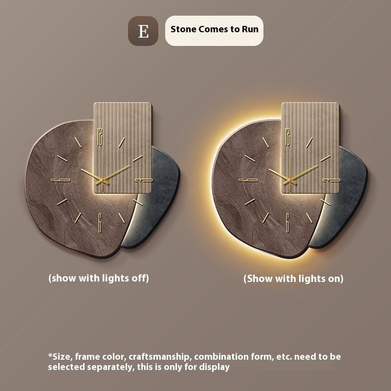 Mykonos | Mediterranean Sea Stone Luxury Clock Wall - Mediterranean Tuscan Contemporary Home Decor Furniture