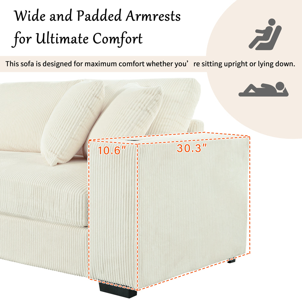 Buy farmhouse furniture White Oak • White Modern Cottage American Farmhouse Style Sofa Couch - Modern Cottage Farmhouse Furniture