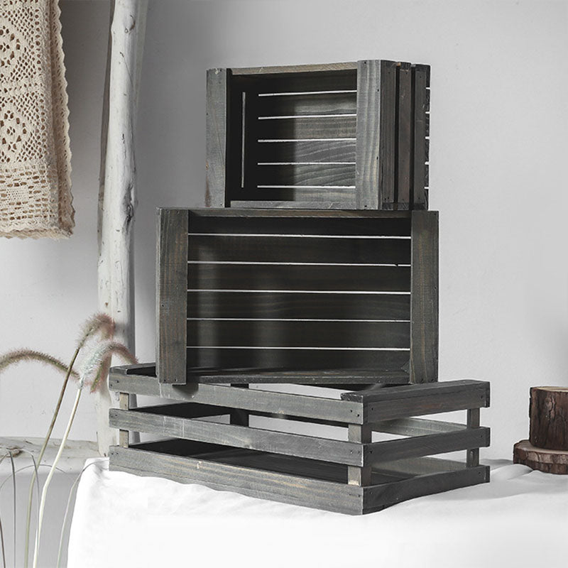 Dasos | Mediterranean Farmhouse Wooden Basket - Mediterranean Italian Contemporary Home Decor Furniture